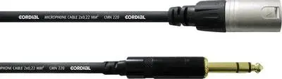 XLR male stereo Jack 1.5 meters