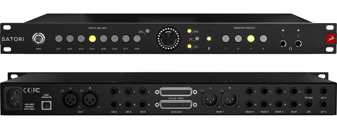 Antelope Audio Satori & R4S Gen 2 Monitor Controller 2 Audio interface with multiple inputs