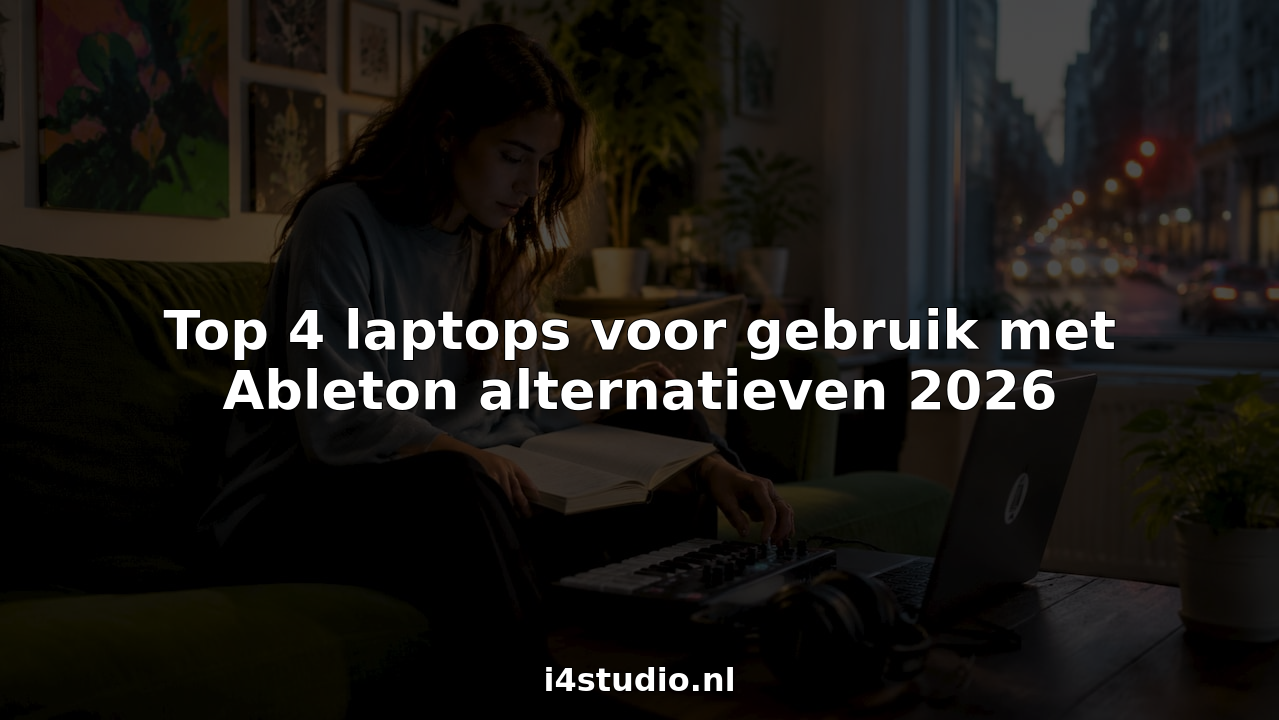 A music producer is adjusting his MIDI controller while sitting at his laptop.