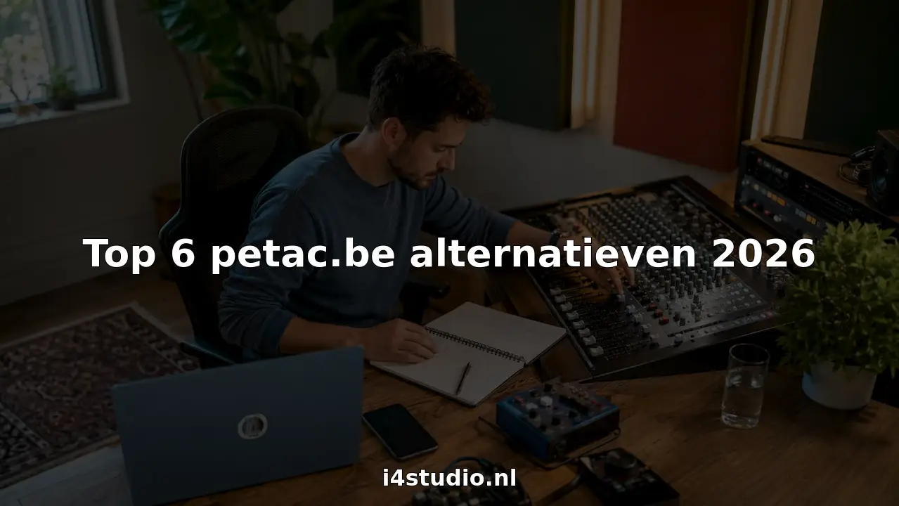 Top 6 petac.be Alternatives for 2026 10 Een geluidstechnicus stelt de mengtafel af in de opnamestudio.