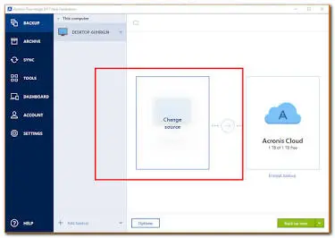 How to Back Up Your C Drive with Acronis and How to Restore It 3 Acronis