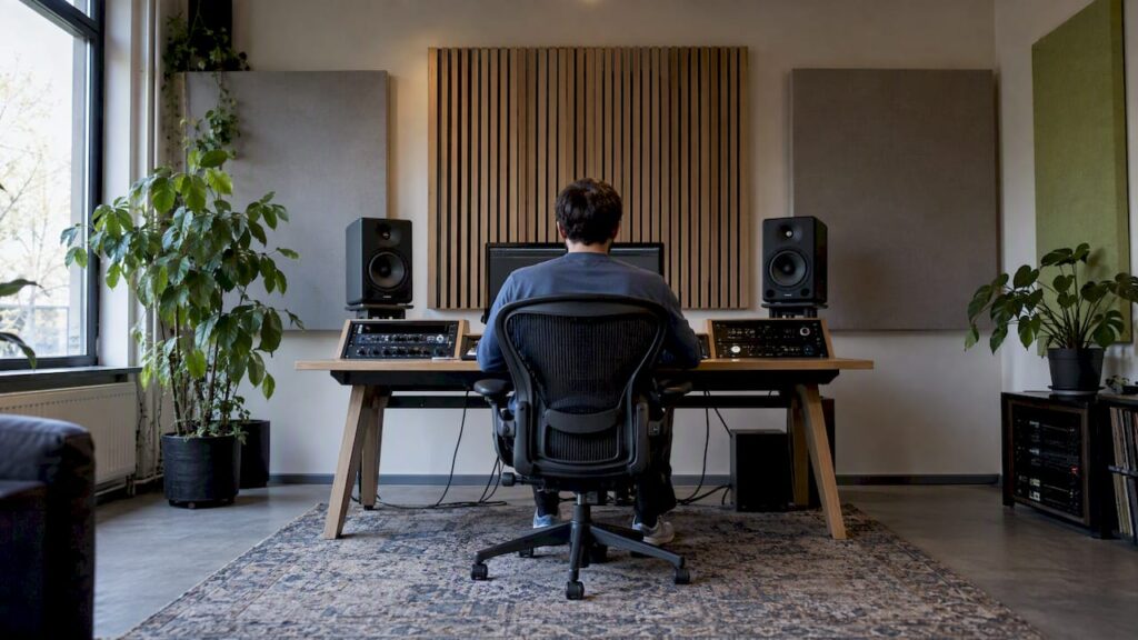 Symmetrical control room with a sweet spot