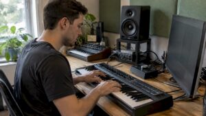 Producer uses AI in his own studio