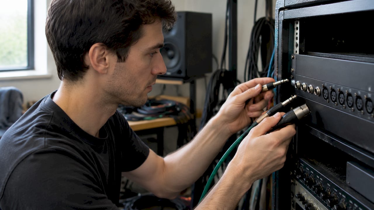 Technician Compares TRS, TS, and XLR Connectors