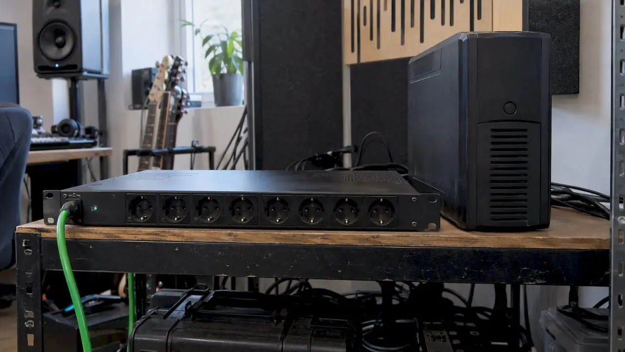 Line conditioner and UPS in a project studio